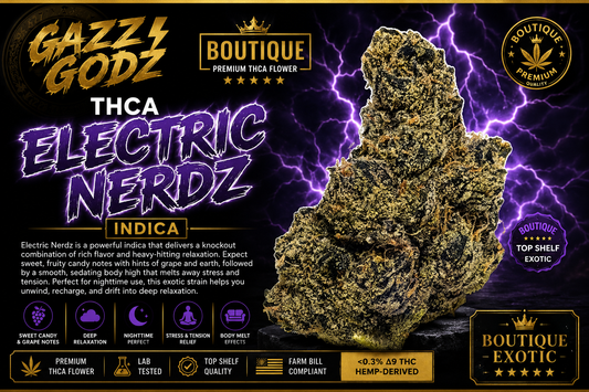 THCA ELECTRIC NERDZ (BOUTIQUE) (Indica)