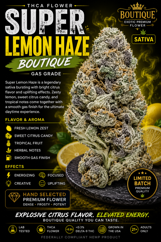 THCA SUPER LEMON HAZE (BOUTIQUE) (SATIVA)