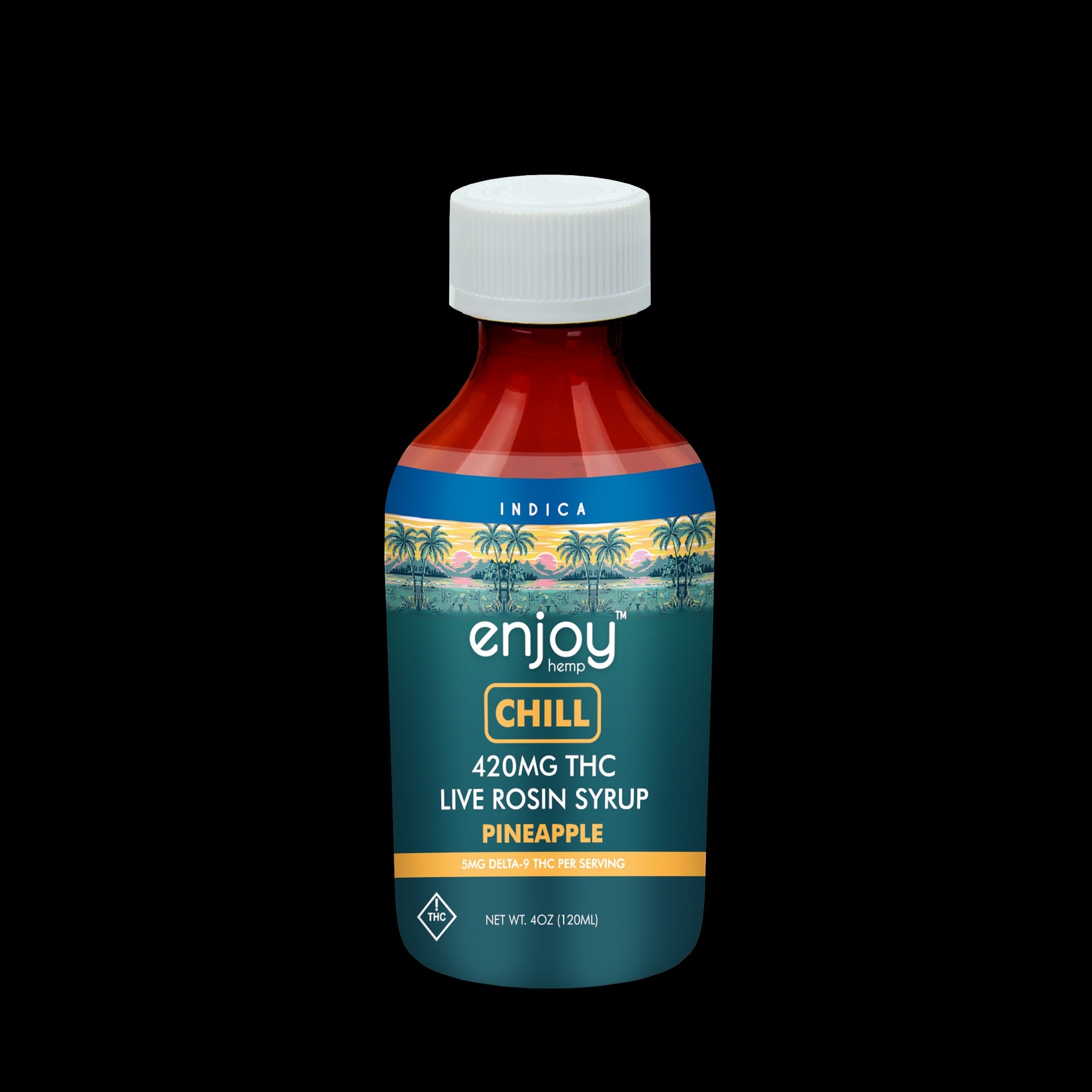 Enjoy Chill 420 mg Live Rosin Chill Delta 9 THC Syrup - Indica-Infused ...