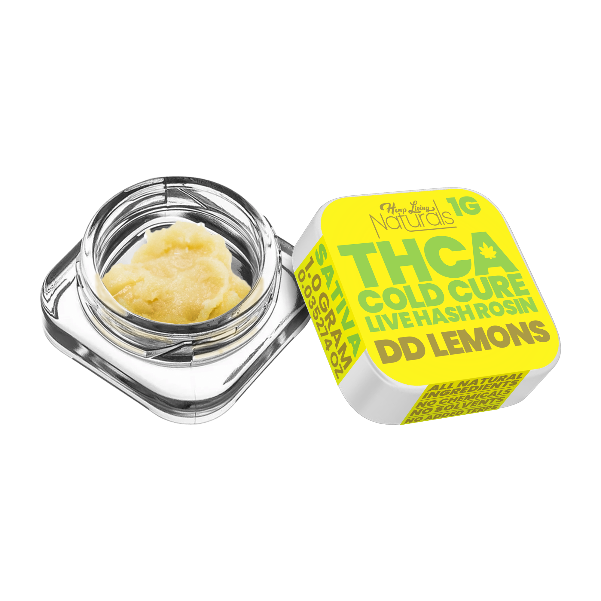 Hemp Living Naturals – THCA Cold Cure Live Hash Rosin – 1g Jar – DD Le ...