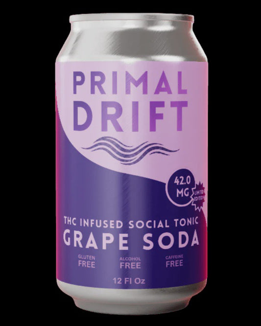 PRIMAL DRIFT GRAPE SODA THC INFUSED TONIC 42MG