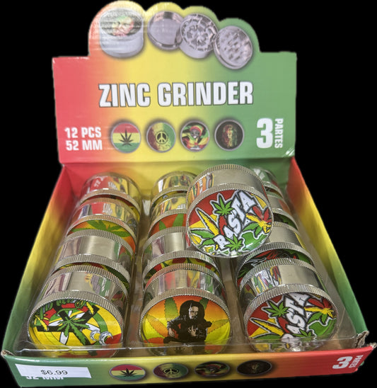RASTA ZINC GRINDERS