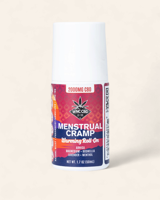WNC CBD Menstrual Cramp Relief Warming Topical 2000mg CBD Roll-On